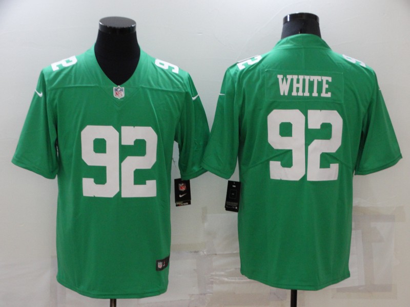 Men's Philadelphia Eagles Reggie White #92 Green Jersey